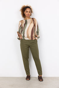 Soya Ines Olive Swirl Blouse