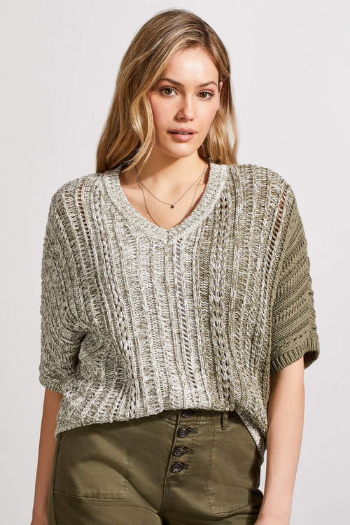 T Dolman Sweater Aloe Green