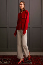 Load image into Gallery viewer, T Red Knit Cardi Jacket
