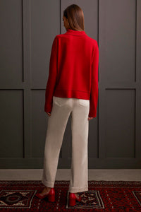 T Red Knit Cardi Jacket